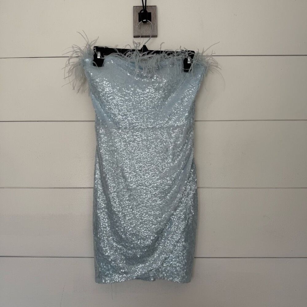B Darlin Women’s Small Blue Sequin Mini Dress